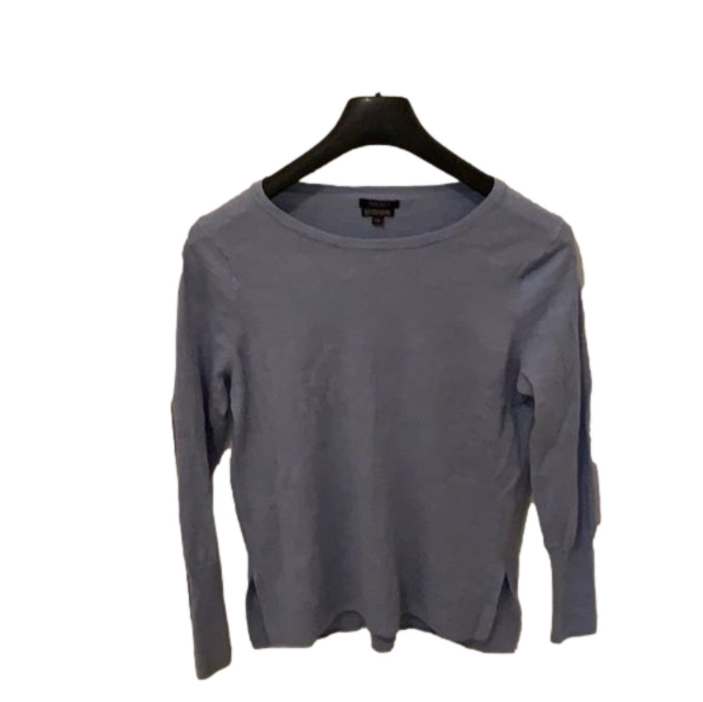 Badgley Mischka 100% merino wool sweater light blue